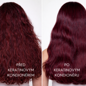 CZ keratinovy kondicioner pred a po