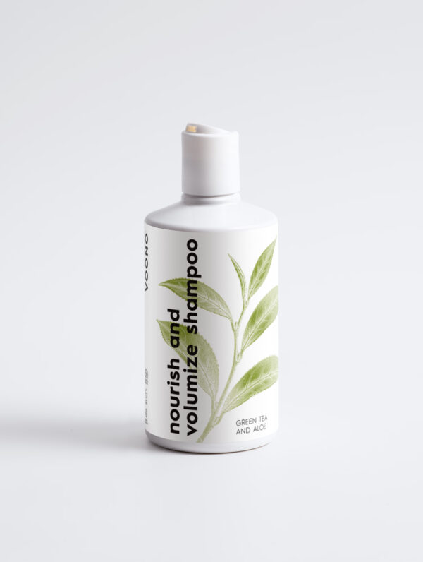 Šampon pro objem a výživu vlasů VOONO 290 ml – zelený čaj a aloe